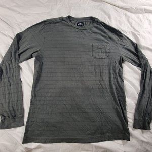O'Neill Dinsmore Mens Large Gray Long Sleeve Pocket Shirt Casual Outdoors
